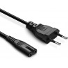 Netzkabel Eurostecker auf Kleingerätebuchse Strom Kabel Euro Netzkabel C7