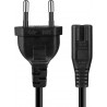 Netzkabel Eurostecker auf Kleingerätebuchse Strom Kabel Euro Netzkabel C7