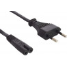Netzkabel Eurostecker auf Kleingerätebuchse Strom Kabel Euro Netzkabel C7