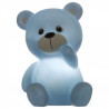Teddy Bär LED Nacht Licht Kinder Baby Einschlaf Hilfe Lampe blau hellrosa weiss